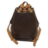 Celine Vintage Drawstring Flap Macadam Coated Canvas
