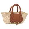 Chloe Marcie Basket Raffia and Leather