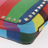 Valentino Garavani Rockstud 1973 Camera Striped Leather