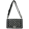 Chanel Boy Flap Sequin Quilted Calfskin