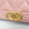 Chanel Boy Wallet on Chain quilted caviar