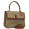 Celine Vintage Convertible Top Handle Macadam Coated Canvas