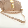 Miu Miu Madras Convertible Lock Tote Leather