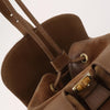 Gucci Vintage Bamboo Suede and Leather