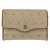 Christian Dior Vintage Honeycomb Flap Canvas and Leather
