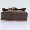 Celine Vintage Macadam Circle Logo Canvas and Leather