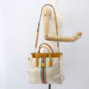 Gucci Foldable Web Tote Canvas with Leather