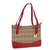 Burberry Nova Check Tote Canvas and Leather