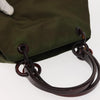 Prada Resin Handle Tote Tessuto