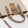 Miu Miu Madras Convertible Lock Tote Leather