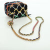 Chanel Pearl Crush Vanity Case with Chain Quilted Multicolor Tweed