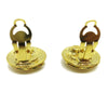 Chanel Vintage CC Round Clip-On Metal