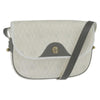 Christian Dior Vintage Honeycomb Flap Canvas and Leather