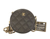 Chanel Round Clutch with Chain Quilted Lambskin