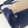 Prada Cuir Frame Convertible Tote Canvas and Saffiano Leather