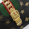 Gucci Sylvie Top Handle Printed Leather