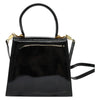 Salvatore Ferragamo Gancini Convertible Top Handle Patent Leather