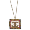 Chanel Square CC Pendant Metal