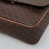 Celine Vintage Macadam Circle Logo Canvas and Leather
