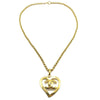 Chanel CC Heart Pendant Metal