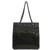 Chanel Chocolate Bar CC Tote Quilted Leather