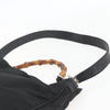 Gucci Vintage Bamboo Handle Open Hobo Nylon