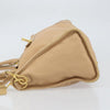 Prada Front Zip Convertible Satchel Cervo Leather
