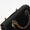 Gucci Vintage Diana Bamboo Top Handle Tote Ostrich