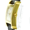 Hermes Heure H Quartz Plated Metal and Leather