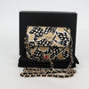 Chanel Flap Card Holder on Chain Quilted Printed Canvas
