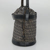 Fendi FF Logo Mon Tresor Bucket Printed Shearling with Leather