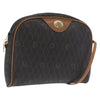 Christian Dior Vintage Honeycomb Canvas and Leather