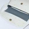 Christian Dior Vintage Honeycomb Flap Canvas and Leather