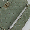 Valentino Garavani Rockstud Spike Flap Quilted Suede