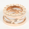 Bvlgari B.Zero1 Design Legend Zaha Hadid Pendant 18K Rose Gold with Ceramic