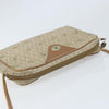 Christian Dior Vintage Honeycomb Canvas and Leather