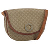 Celine Vintage Macadam Circle Logo Canvas and Leather