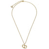 Christian Dior CD Pendant Gold-plated