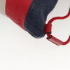 Gucci Logo Drawstring Striped Canvas