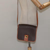 Celine Vintage Macadam Circle Logo Canvas and Leather