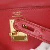 Hermes Kelly Red Swift with Gold Hardware