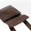 Chanel Vintage Logo Flap Messenger Leather
