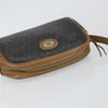 Christian Dior Vintage Honeycomb Canvas and Leather
