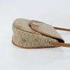 Christian Dior Vintage Honeycomb Canvas and Leather