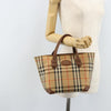 Burberry Nova Check Tote canvas check pattern