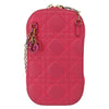 Christian Dior Lady Dior Phone Holder on Chain Cannage Quilt Lambskin