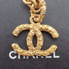 Chanel Vintage CC Logo Chain Charm Pendant Gold-plated