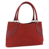 Gucci Vintage Ring Tote GG Canvas with Leather