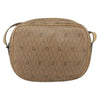 Christian Dior Vintage Honeycomb Canvas and Leather