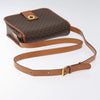 Celine Vintage Macadam Circle Logo Canvas and Leather